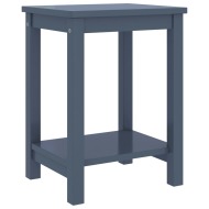 vidaXL Nočný stolík bledosivý 35x30x47 cm borovicový masív - cena, srovnání