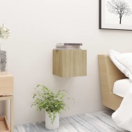 vidaXL Nočný stolík bub sonoma 30,5x30x30 cm drevotrieska - cena, srovnání