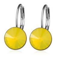 Nubis Ocelové náušnice s krystaly Swarovski YELLOW OPAL - cena, srovnání