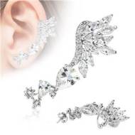 Šperky4u Piercing podkova ozdobná - na levé ucho - cena, srovnání
