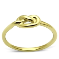 Šperky4u Zlacený ocelový prsten - uzel - cena, srovnání