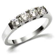 Šperky4u Ocelový prsten se zirkony - cena, srovnání