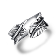Šperky4u Ocelový prsten - peříčko - cena, srovnání