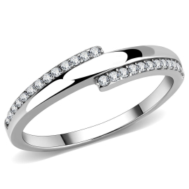 Šperky4u Ocelový prsten se zirkony