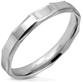 Šperky4u NSS3007 Dámský snubní ocelový prsten