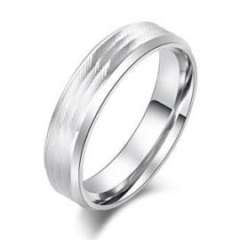 Šperky4u OPR0088 Dámský ocelový prsten, šíře 6 mm