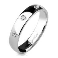 Spikes OPR1198 Dámský snubní prsten se 3mi zirkony - cena, srovnání