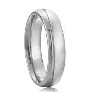 Šperky4u Pánský ocelový prsten, šíře 5,5 mm, vel. 62 - cena, srovnání