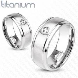Spikes TT1020 Pánský snubní prsten titan
