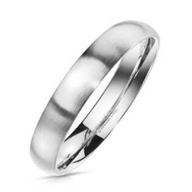 Šperky4u OPR0028 Pánský prsten matný, šíře 4 mm