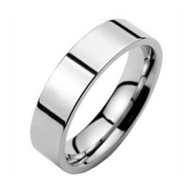 Šperky4u Ocelový prsten, š. 6 mm, vel. 53