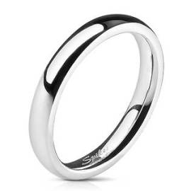 Šperky4u Ocelový prsten šíře 3 mm, vel. 60