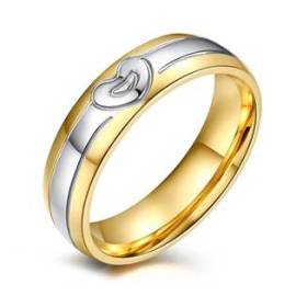 Šperky4u OPR0055-S Pánský ocelový prsten srdíčko