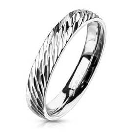 Šperky4u OPR1832 Dámský ocelový snubní prsten