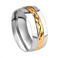 Šperky4u OPR0034 Pánský ocelový prsten, šíře 8 mm - cena, srovnání