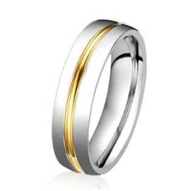 Šperky4u OPR0039 Dámský ocelový prsten, šíře 5 mm