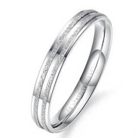 Šperky4u OPR0050 Dámský ocelový prsten, šíře 3 mm
