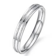 Šperky4u OPR0050 Dámský ocelový prsten, šíře 3 mm - cena, srovnání