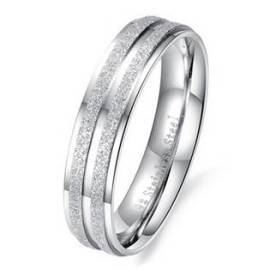 Šperky4u OPR0050 Pánský ocelový prsten, šíře 5 mm