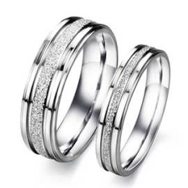 Šperky4u OPR0051 Dámský ocelový prsten, šíře 4 mm