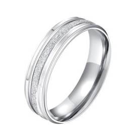 Šperky4u OPR0051 Pánský ocelový prsten, šíře 6 mm