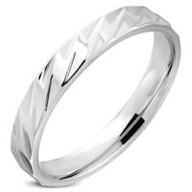 Šperky4u OPR0021 Dámský snubní prsten, šíře 4 mm