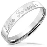 Šperky4u OPR0104 Dámský ocelový snubní prsten Love Forever - cena, srovnání