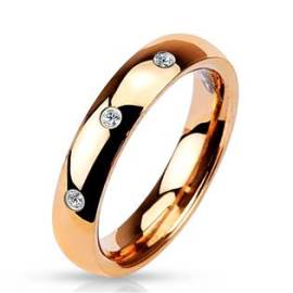 Šperky4u OPR0016-4ZR3 Dámský ocelový snubní prsten