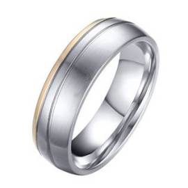 Šperky4u OPR0042 Pánský ocelový snubní prsten