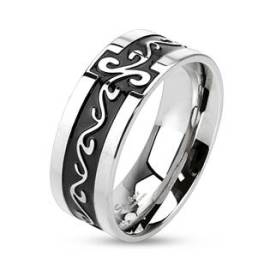 Šperky4u OPR0005 Pánský ocelový snubní prsten