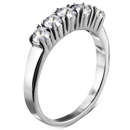Šperky4u Ocelový prsten se zirkony
