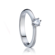 Šperky4u Zásnubní ocelový prsten se zirkonem - cena, srovnání