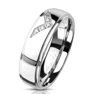 Šperky4u OPR0096 Dámský ocelový prsten