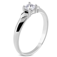 Šperky4u Ocelový prsten se zirkonem, vel. 48 - cena, srovnání