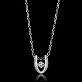 Šperky4u Stříbrný řetízek s přívěškem
