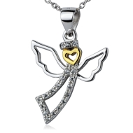 Šperky4u Stříbrný řetízek s přívěškem andílek