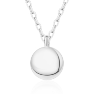 Šperky4u Stříbrný náhrdelník s kulatým přívěškem