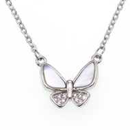 Nubis Střibrný náhrdelník motýlek - cena, srovnání