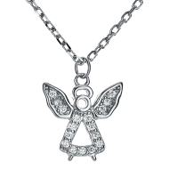 Nubis Střibrný náhrdelník andílek - cena, srovnání