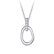 Nubis Stříbrný náhrdelník oválek - cena, srovnání