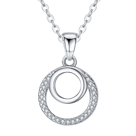 Šperky4u Stříbrný náhrdelník kolečka