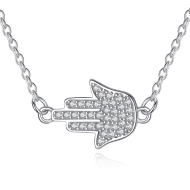 Nubis Stříbrný náhrdelník Hamsa - cena, srovnání