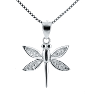 Nubis Stříbrný náhrdelník vážka - cena, srovnání