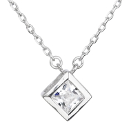 Evolution Group Stříbrný náhrdelník se čtvercovým zirkonem - cena, srovnání