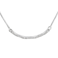 Evolution Group Stříbrný náhrdelník se zirkony - cena, srovnání
