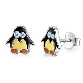 Nubis Dětské stříbrné náušnice tučňáčci