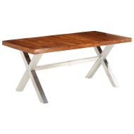 vidaXL Drevený jedálenský stôl, sheeshamový povrch 180x90x76 cm - cena, srovnání
