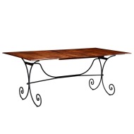 vidaXL Drevený jedálenský stôl so sheeshamovou úpravou 200x100x76 cm - cena, srovnání