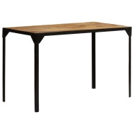 vidaXL Jedálenský stôl 120 cm masívne surové mangovníkové drevo a oceľ - cena, srovnání