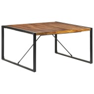 vidaXL Jedálenský stôl 140x140x75 cm masívne drevo so sheeshamovou úpravou - cena, srovnání